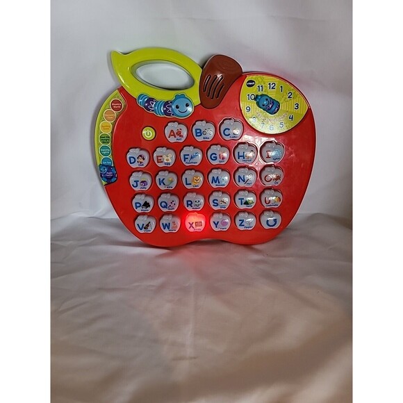 VTech Alphabet Red Apple ABC Learning Toy Preschool Letters Music & Lights Works - Picture 3 of 13